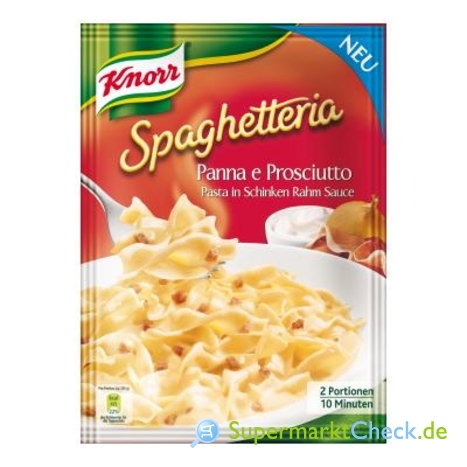 Foto von Knorr Spaghetteria Panna e Prosciutto Pasta