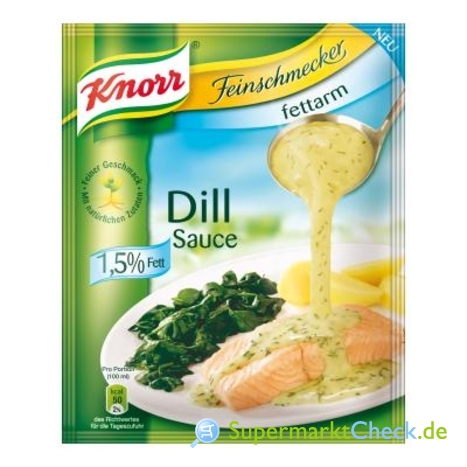 Foto von Knorr Feinschmecker fettarm Dill Sauce 1,5 % Fett