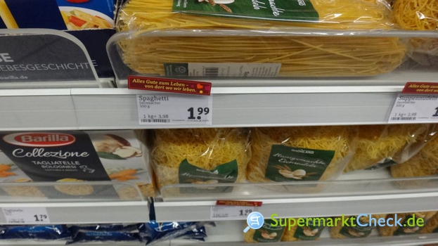 Rhönland Hausgemachte Eiernudeln Spaghetti: Preis, Angebote &amp; Bewertungen