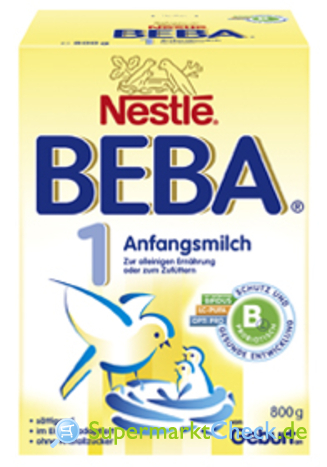 Foto von Nestle Beba 1 Anfangsmilch