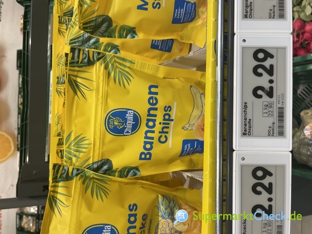 Foto von Chiquita Bananen Chips getrocknet 100g