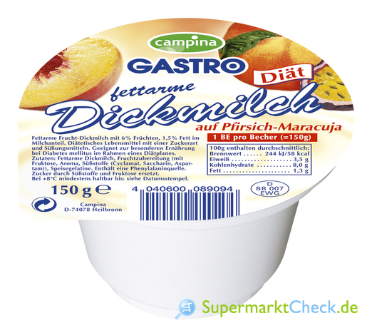 Foto von Campina Gastro Diät Dickmilch