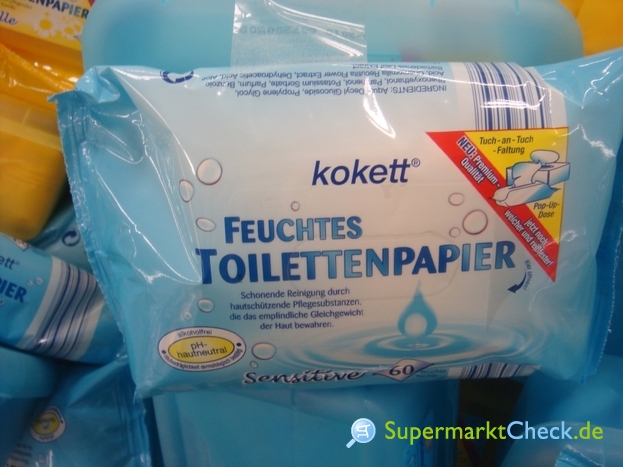 Foto von Kokett feuchtes Toilettenpapier