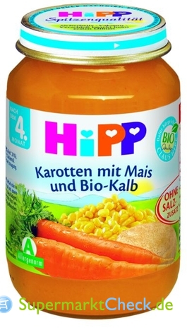 Foto von Hipp Karotten mit Mais und Bio-Kalb