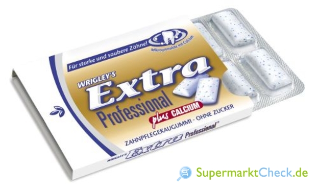 Foto von Wrigley Extra Professional Plus Calcium, Einzelpack