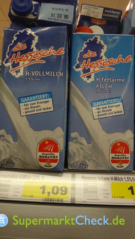 Foto von die Hessische H fettarme Milch 