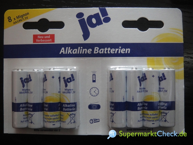Foto von Ja! Batterien Mignon Alkaline AA