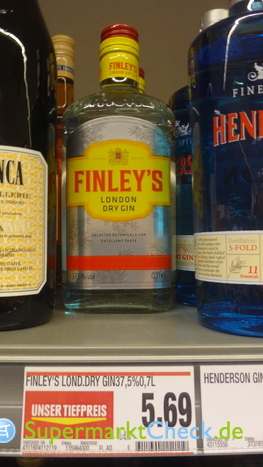 Foto von Finleys London Dry Gin