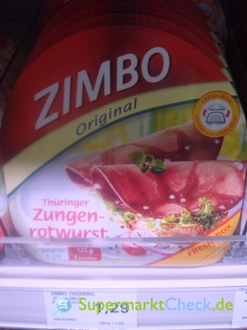 Foto von Zimbo Original Thüringer Zungenrotwurst