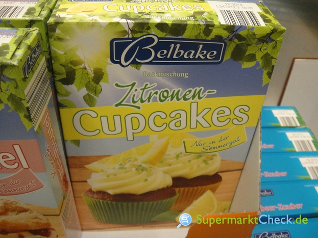 Foto von Belbake Zitronen Cup Cakes Backmischung