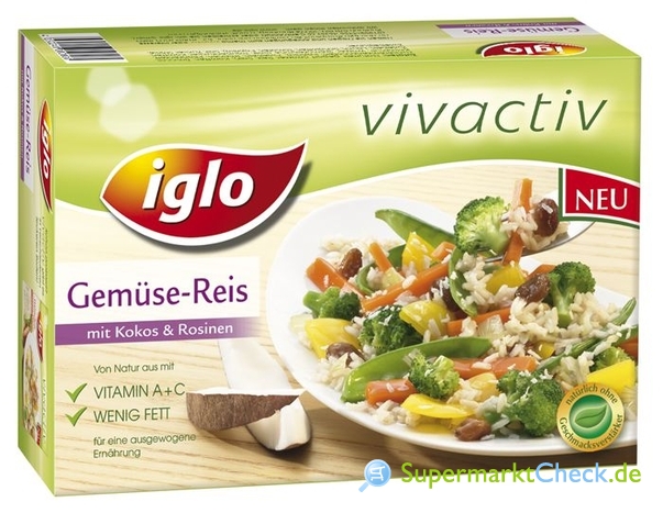 Foto von Iglo vivactiv Gemüse-Kokos-Reis