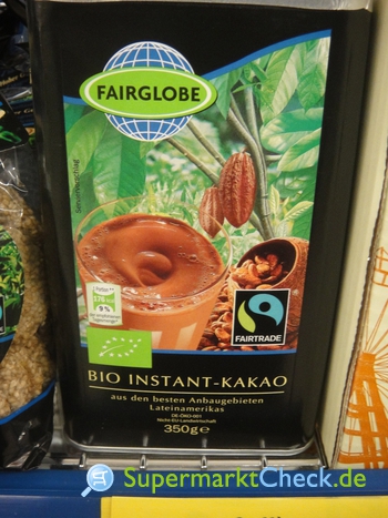 Foto von Fairglobe Bio Instant Kakao