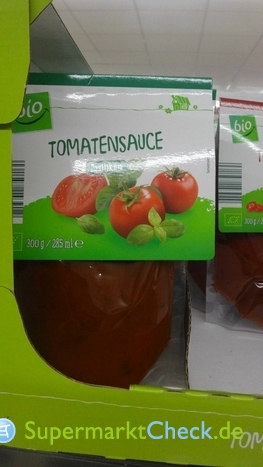 Foto von bio Aldi Süd Tomaten Sauce 