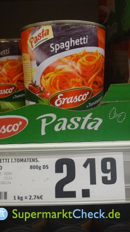Foto von Erasco Pasta Spaghetti 