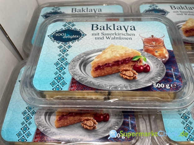 Foto von 1001 delights Baklava mit Sauerkirschen und Walnüssen 500g gekühlt