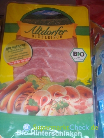 Foto von Altdorfer Biofleisch Bio Hinterschinken 