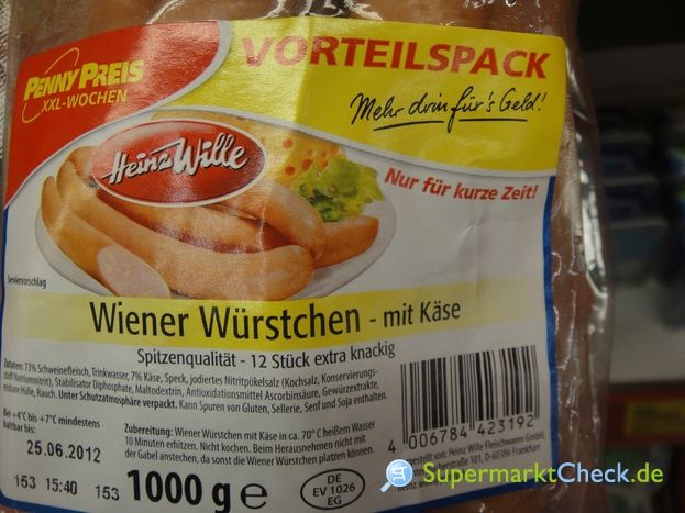 Foto von Heinz Wille Wiener Würstchen mit Käse