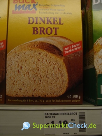 Foto von Backmax Dinkel Brot