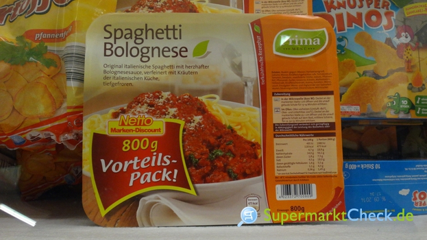 Foto von Prima Menü Spaghetti Bolognese