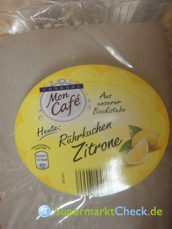 Foto von Conradl Mon Cafe Rührkuchen Zitrone
