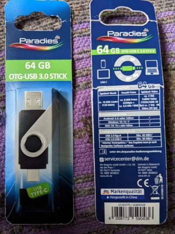 Foto von Paradies OTG-Stick 64 GB TypeC, 1 St