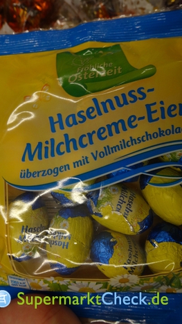 Foto von Fröhliche Osterzeit Haselnuss Milchcreme Eier