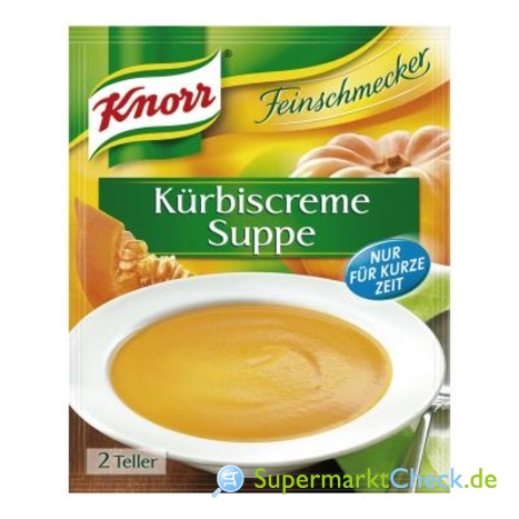 Foto von Knorr Feinschmecker Kürbiscreme Suppe