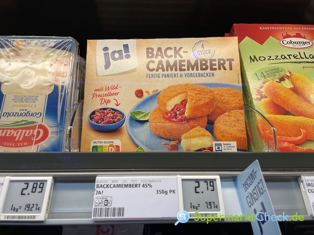 Wild-Preiselbeerdip Angebote, Nutri-Score mit Preis, ja! Kalorien & 350g: Backcamembert