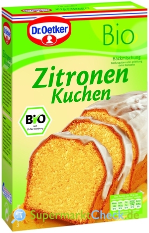 Foto von Dr. Oetker Bio Zitronen Kuchen