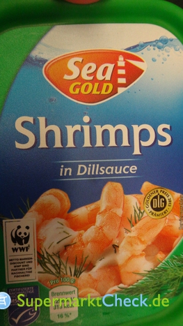 Foto von Sea Gold Shrimps in Dillsauce
