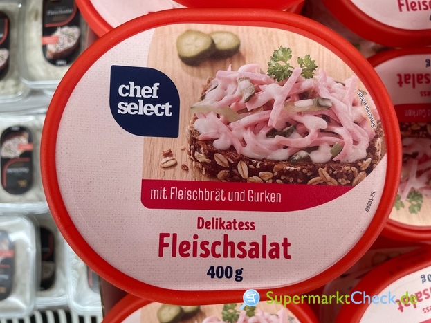 chef select Delikatess Fleischsalat: Preis, Angebote, & Nutri-Score Kalorien
