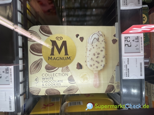 Foto von Magnum Collection Eis White Chocolate & Cookies 4x90 ml