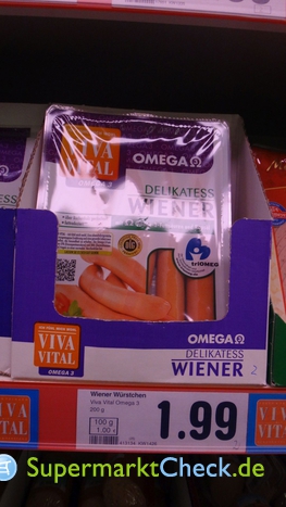 Foto von Viva Vital Wiener Würstchen Omega 3