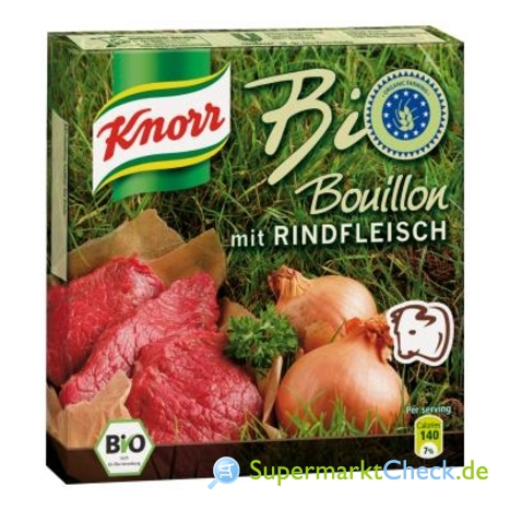 Foto von Knorr Bio Bouillon mit Rindfleisch Würfel