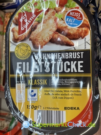 Gut & Günstig Hähnchenbrust Filetstücke Classic, verzehrfertig: Preis,  Angebote, Kalorien & Nutri-Score