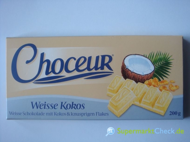 Choceur Schokolade Weisse Kokos: Preis, Angebote &amp; Kalorien