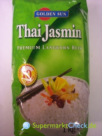 Golden Sun Thai Jasmin Kalorien & Reis: Premium Preis, Langkorn Angebote
