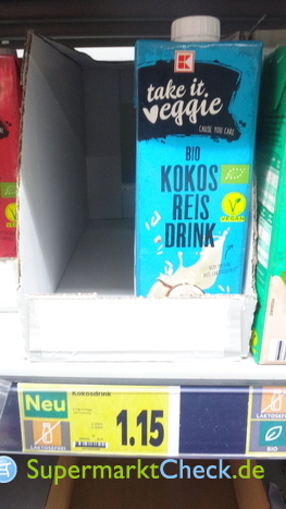 Foto von K take it veggie Bio Kokos Reis Drink 