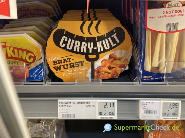 Foto von Curry Kult Bratwurst mit Currysauce