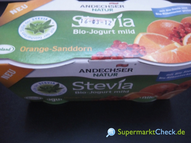 Foto von Andechser Natur Stevia Bio Jogurt mild
