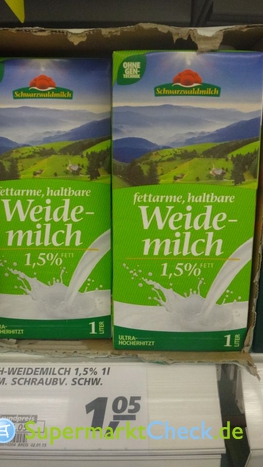 Foto von Schwarzwaldmilch fettarme, haltbare Weidemilch