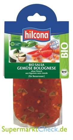 Foto von Hilcona Salsa Bio Gemüse Bolognese 