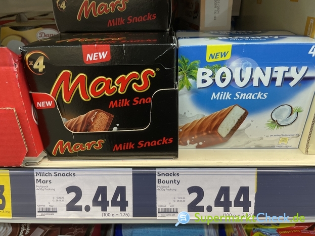 Bounty Milk Snack: Preis, Angebote &amp; Kalorien