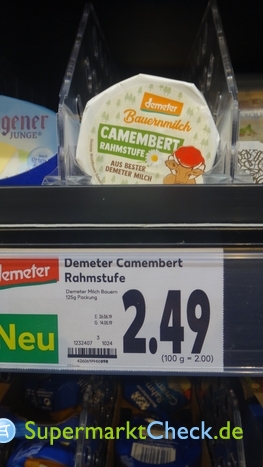 Foto von Demeter Bauernmilch Camembert Rahmstufe