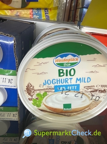 Foto von Weideglück bio Natur Joghurt mild 