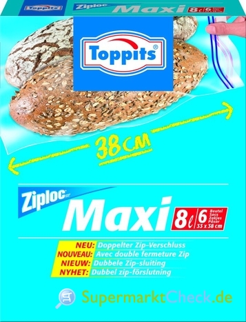 Foto von Toppits Ziploc Maxi 
