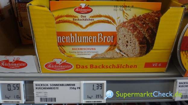 Foto von Küchenmeister Sonnenblumen Brot Backmischung 