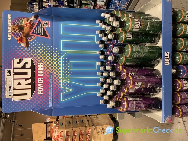 Urus Power Drink Acai-Schwarze Traube Geschmack 0,5l EINWEG: Preis,  Angebote, Kalorien & Nutri-Score