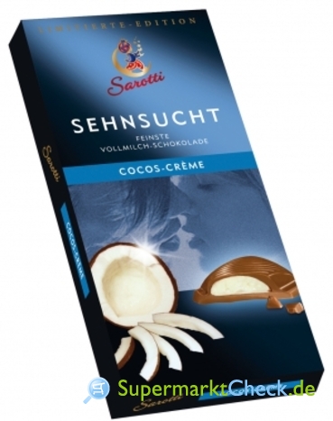 Foto von Sarotti Sehnsucht Cocos-Creme Schokolade