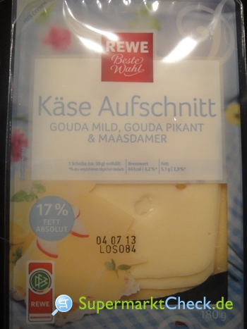 Foto von REWE Beste Wahl Käse Aufschnitt